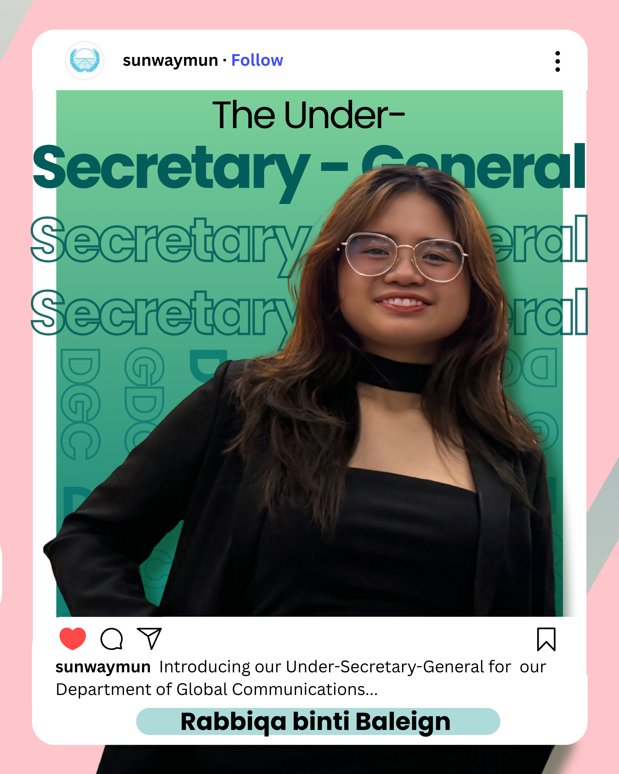Rabiqqa binti Baleign - Under-Secretary-General(DGC)